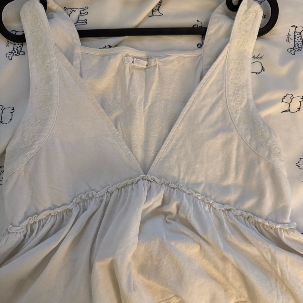 O'Neill Cream V-Neck Tank Top